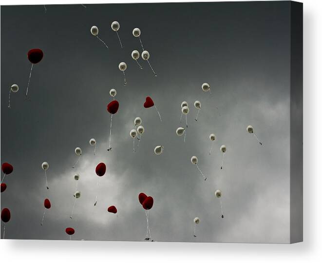 Ballon Canvas Print featuring the photograph Up Up and Away by Edward Myers