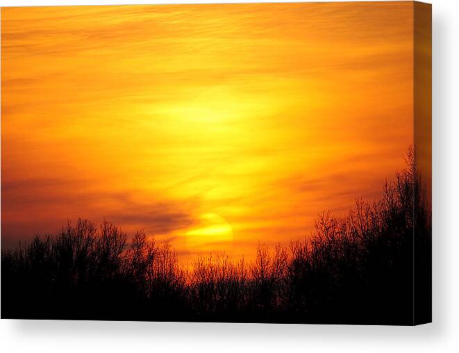 Sun Canvas Print featuring the photograph Valley of the Sun by Frozen in Time Fine Art Photography