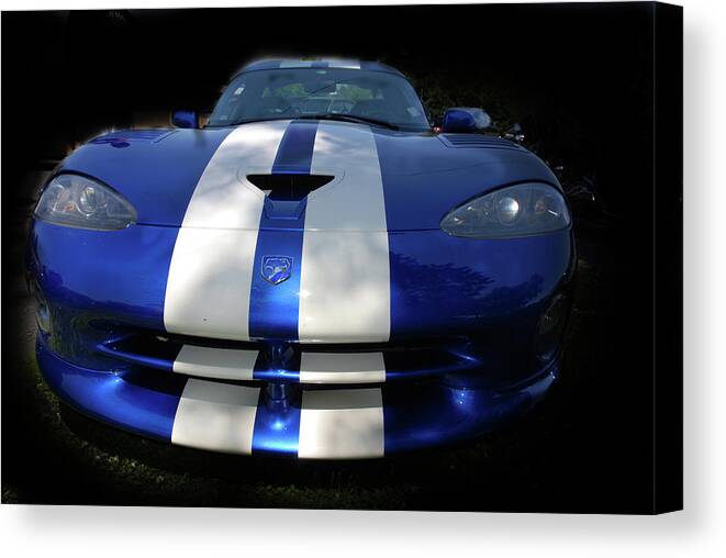 Automobiles Canvas Print featuring the photograph Viper G T S by John Schneider