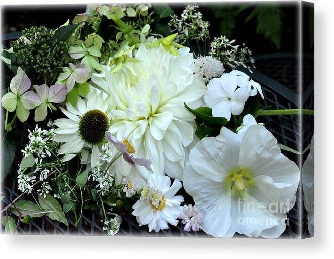 Flowers Canvas Print featuring the photograph Whites and Pastels by Tatyana Searcy