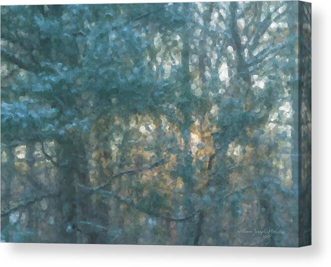 Lanscape Canvas Print featuring the painting Winter Morning Glory by Bill McEntee