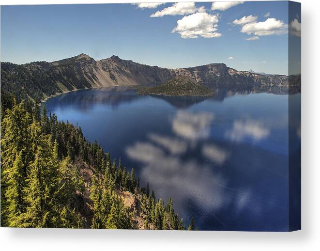 Scenic Canvas Print featuring the photograph Wizard Island by Doug Davidson
