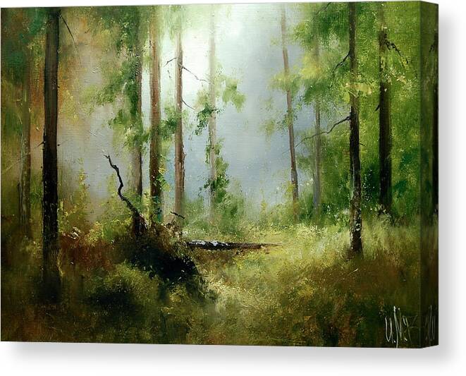 Russian Artists New Wave Canvas Print featuring the painting Woods Fairytale by Igor Medvedev