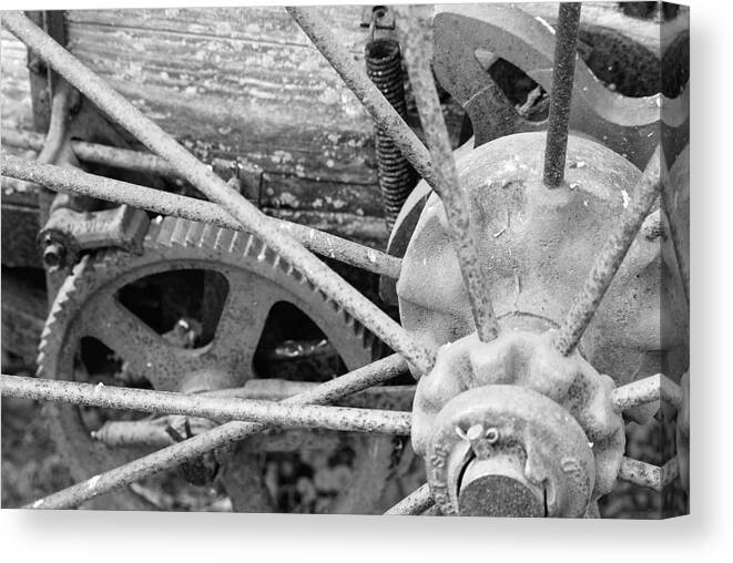 Gear Canvas Print featuring the photograph Yesteryear by Michael Peychich