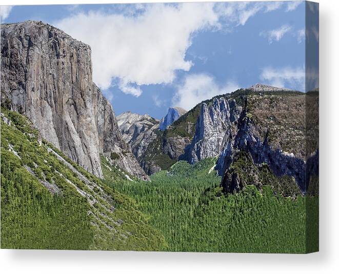 Yosemite Canvas Print featuring the photograph Yosemite Tunnel View by William Bitman