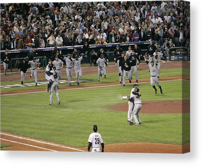 People Canvas Print featuring the photograph 2005 World Series - Chicago White Sox by G. N. Lowrance