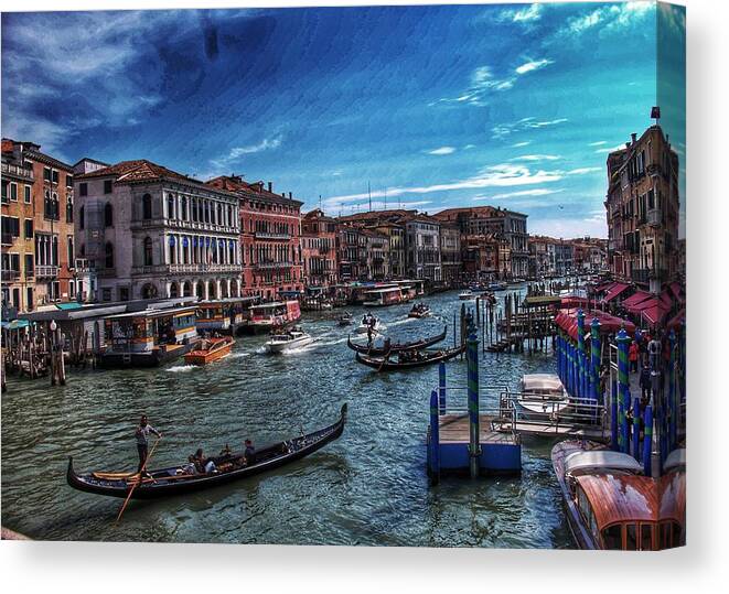  Canvas Print featuring the photograph Canal #1 by Al Harden