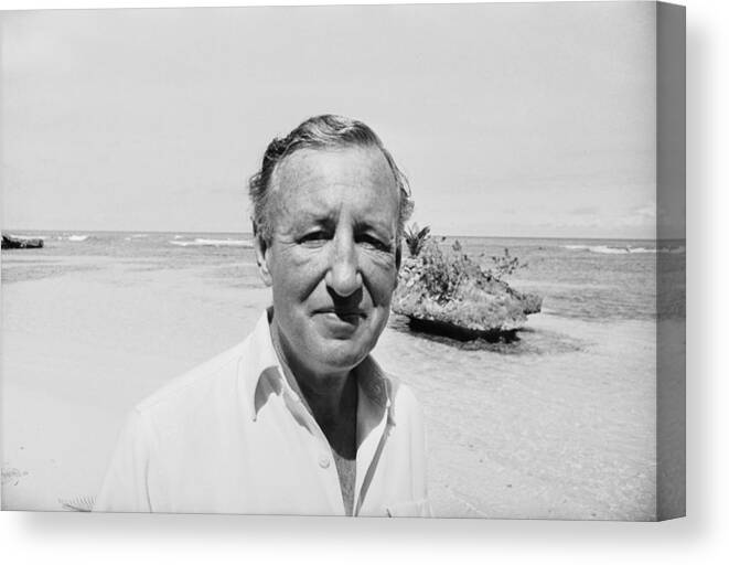 People Canvas Print featuring the photograph Fleming In Jamaica #1 by Harry Benson