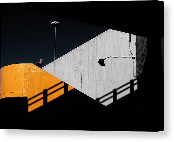 Solitude Canvas Print featuring the photograph Untitled - Series Liminal Space #1 by Gaia Rampon