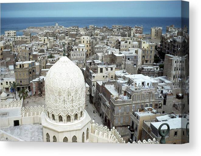 Egypt Canvas Print featuring the photograph Alexandria Egypt by Michael Ochs Archives