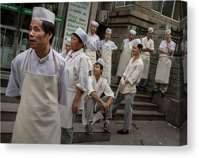 Kitchen Canvas Print featuring the photograph China Daily Life #3 by Kevin Frayer