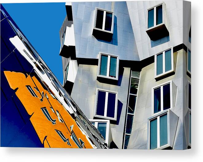 Facade Canvas Print featuring the photograph Architecture -boston Ma #4 by Arnon Orbach