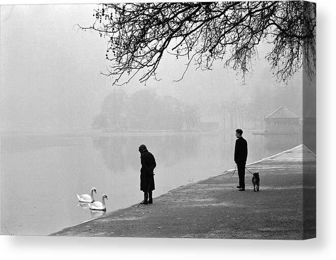 Nature Canvas Print featuring the photograph Hyde Park #4 by Cornell Capa