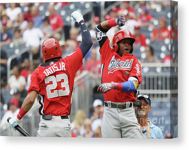 Three Quarter Length Canvas Print featuring the photograph Siriusxm All-star Futures Game by Rob Carr