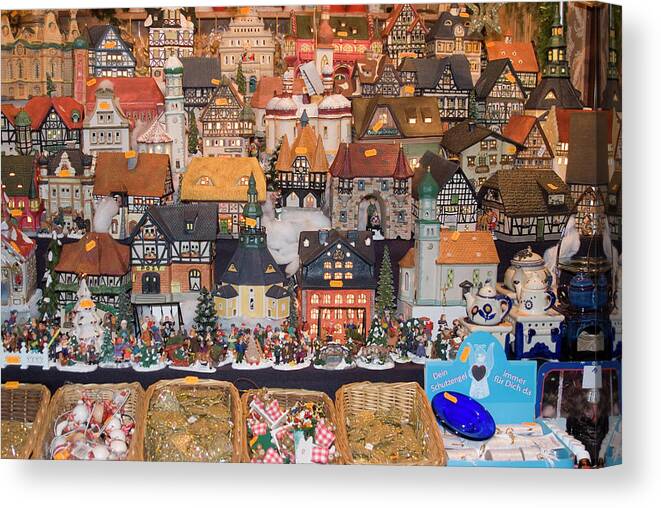 Ceramic Houses Canvas Print featuring the photograph 685-1819 by Robert Harding Picture Library