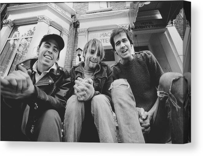 Music Canvas Print featuring the photograph Nirvana In Shepherds Bush #9 by Martyn Goodacre