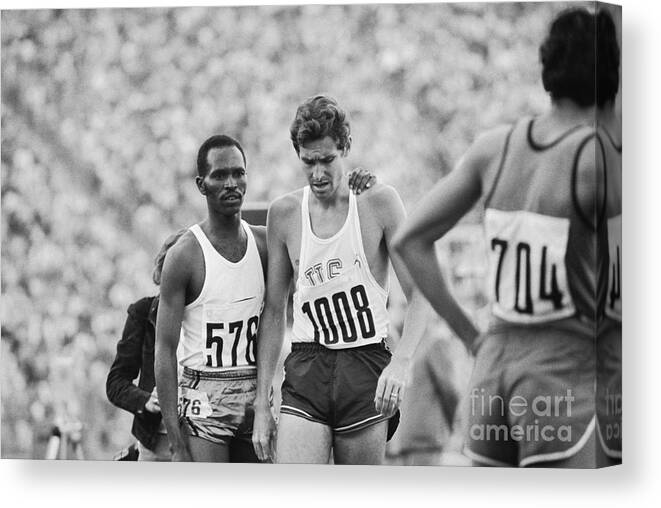 Kenya Canvas Print featuring the photograph After The Race by Bettmann