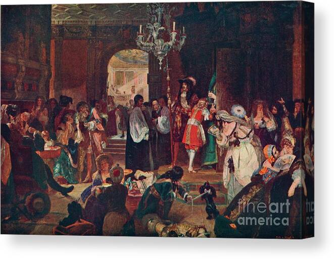 England Canvas Print featuring the drawing Antechamber At Whitehall by Print Collector