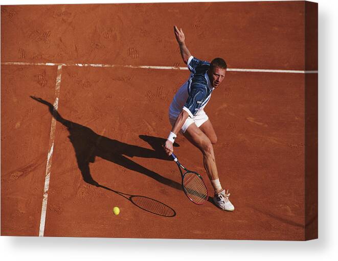 Tennis Canvas Print featuring the photograph Atp Monte Carlo Open by Clive Brunskill