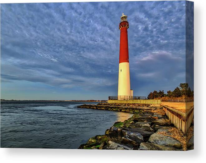 Barnegat Light Canvas Print featuring the photograph Barnegat Lighthouse Afternoon by Susan Candelario