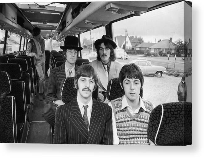 Working Canvas Print featuring the photograph Beatles Bussing It by Potter