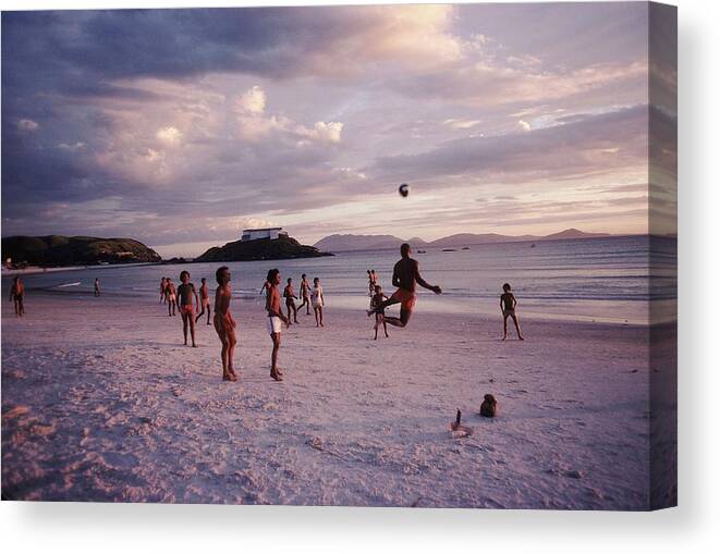 Adolescence Canvas Print featuring the photograph Cabofrio Beach In State Rio De Janeiro by Gerard Sioen