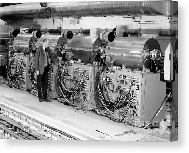 Particle Physics Laboratory Canvas Print featuring the photograph Cern Collider by Cern/science Photo Library