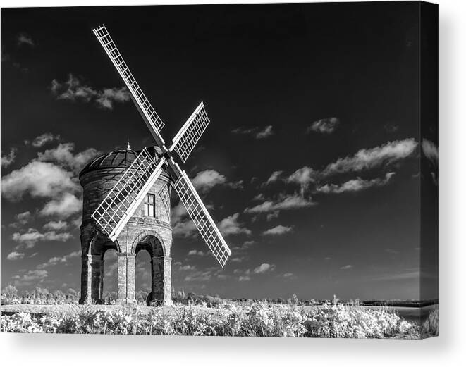 B&w Canvas Print featuring the photograph Chesterton Windmil by Nigel Snape