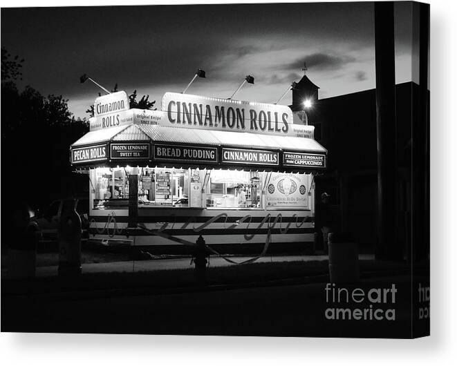 Cinnamon Rolls Canvas Print featuring the photograph Cinnamon Rolls by Ron Long