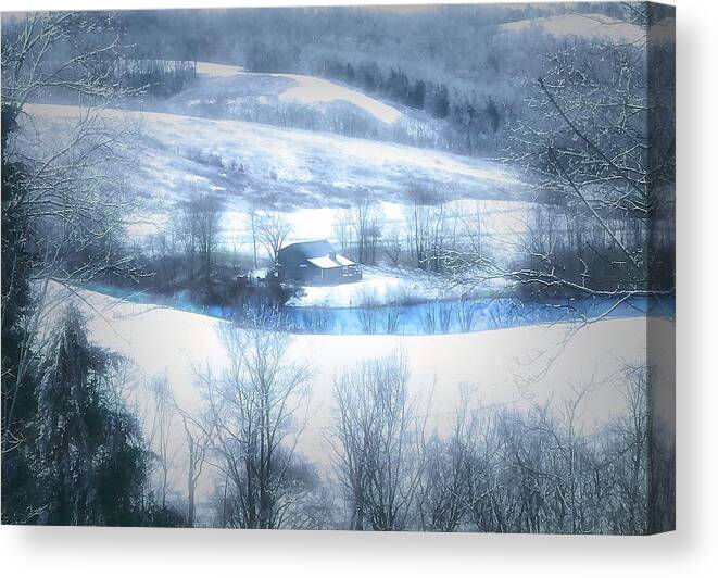  Canvas Print featuring the photograph Cold Valley by Jack Wilson