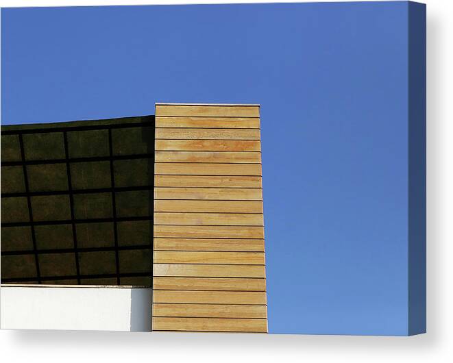 Minimalism Canvas Print featuring the photograph Covered Terrace by Prakash Ghai