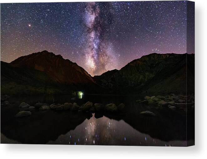 Milkyway Canvas Print featuring the photograph Deep Sky Fishing by Tassanee Angiolillo