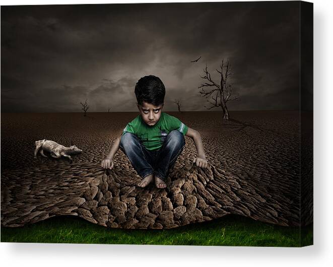 Drought Canvas Print featuring the photograph Disappointment by Deniz Ener