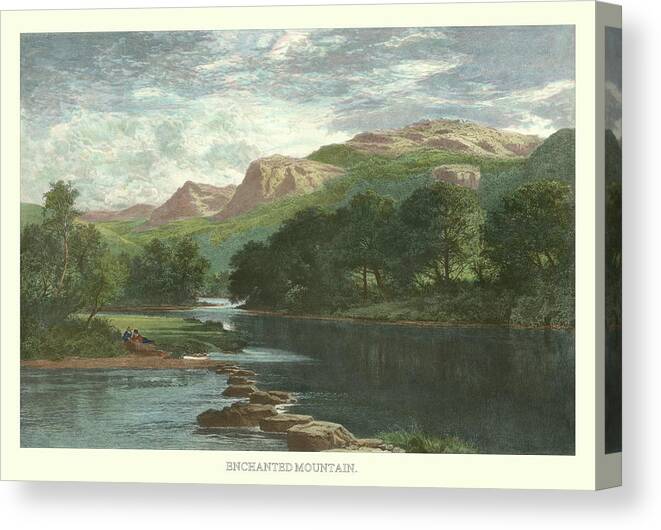 Wag Public Canvas Print featuring the painting Enchanted Mountain by Benjamin W. Leader