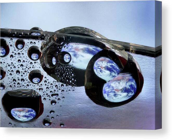 Macro Canvas Print featuring the photograph Event Horizon by Jim Painter