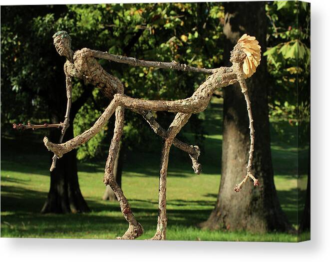 Groot Canvas Print featuring the mixed media Exuberance photographed outside by Adam Long