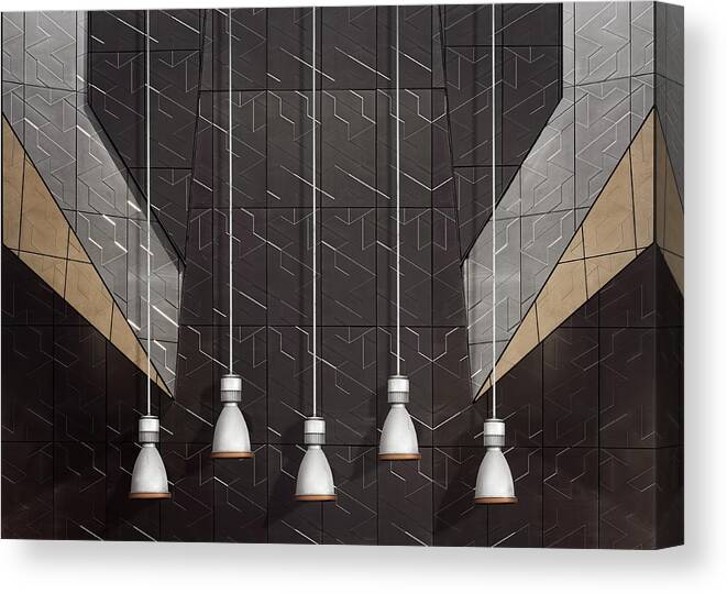 Berlin Canvas Print featuring the photograph Five by Tomasz Buczkowski ( Tomush )