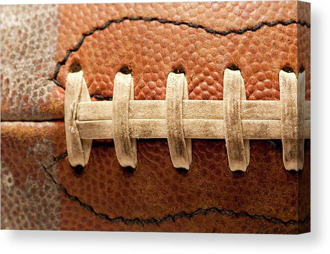 American Football Canvas Print featuring the photograph Football by Kameleon007