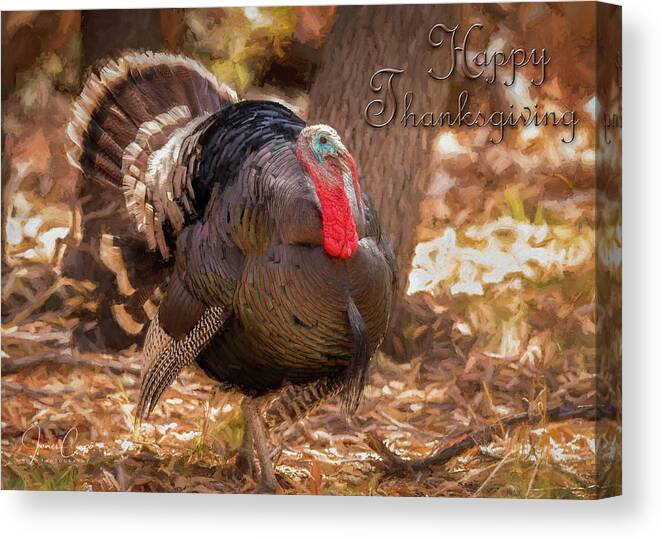 Thanksgiving Canvas Print featuring the photograph Happy Thanksgiving by James Capo