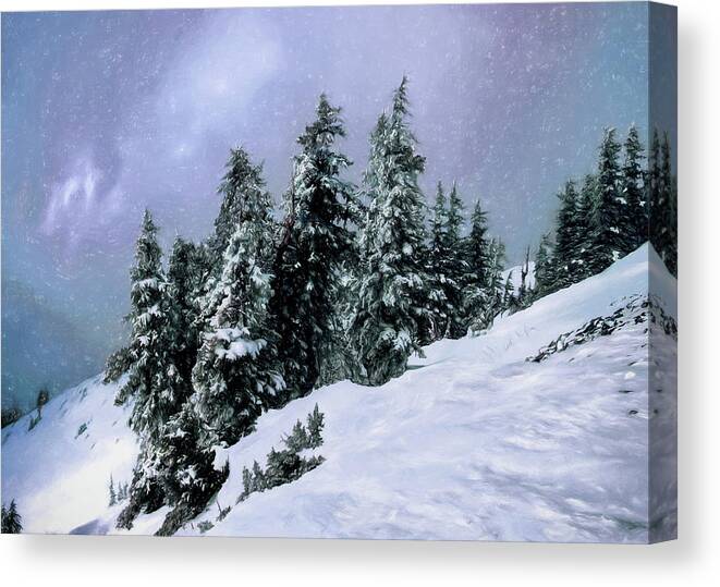 Snowbird Canvas Print featuring the photograph Hidden Peak by Jim Hill
