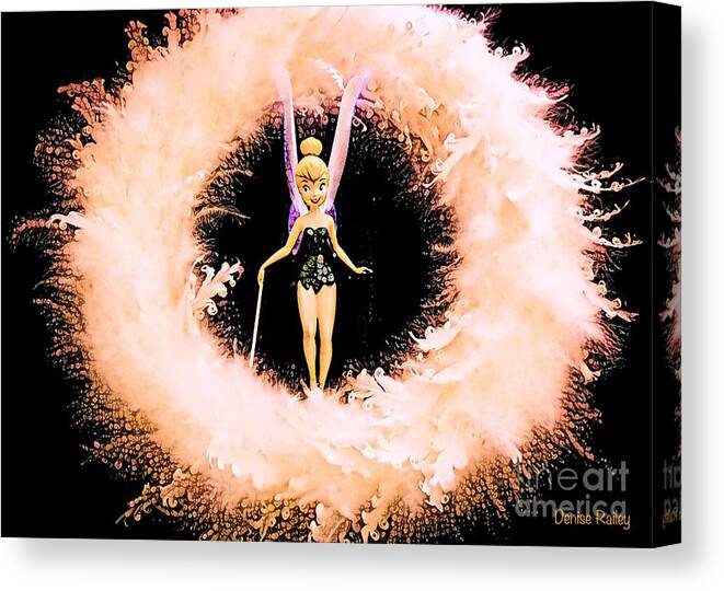 Tinkerbell Canvas Print featuring the digital art Holiday Magic by Denise Railey