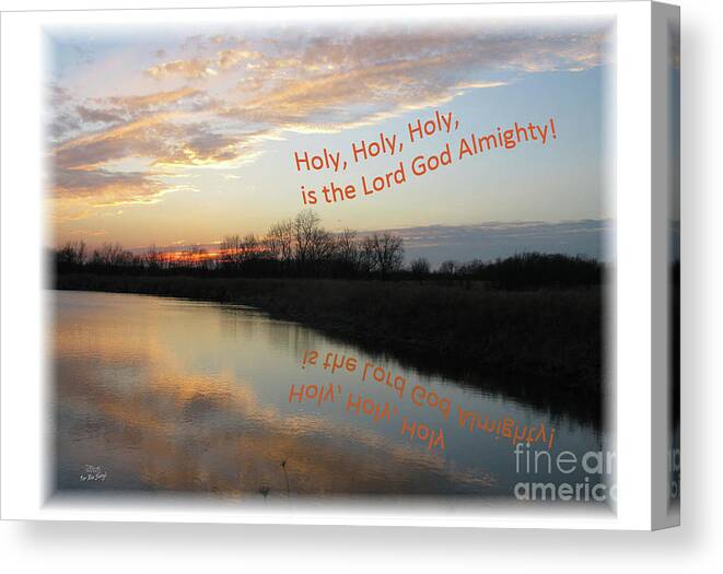  Canvas Print featuring the mixed media Holy Holy Holy by Lori Tondini