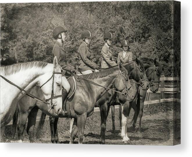 Arena Canvas Print featuring the photograph Horse Sense by JAMART Photography