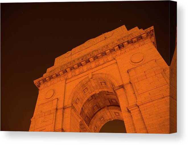 Tranquility Canvas Print featuring the photograph India Gate by Image By Amar Jain
