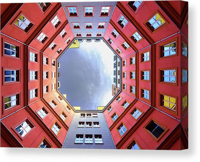 Berlin Canvas Print featuring the photograph Inside The Octagon by Christian Beirle González
