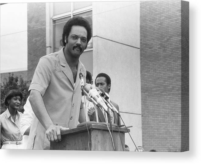 Education Canvas Print featuring the photograph Jesse Jackson by Jackson State University