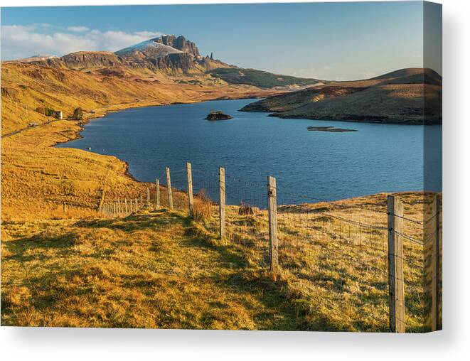 Britain Canvas Print featuring the photograph Loch Fada, Isle of Skye by David Ross