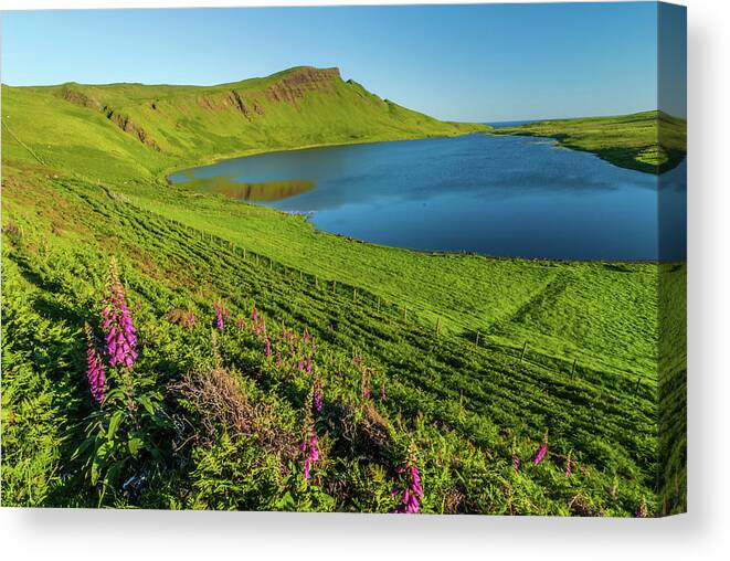 Britain Canvas Print featuring the photograph Loch Mor, Glendale, Skye by David Ross