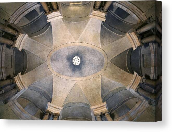 Perspective Canvas Print featuring the photograph Looking Up At The Palazzo Carignano by Renate Reichert