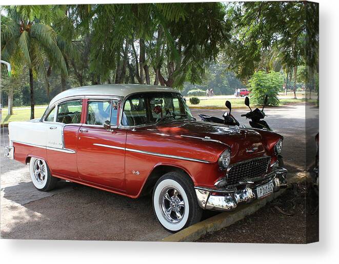 Cuba Canvas Print featuring the photograph Lost in TIme by Ruth Kamenev
